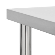 Vidaxl table de travail de cuisine avec roues 80x30x85 cm inox 51634_2