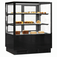 Vitrine réfrigérée de présentation avec service-arrière (l150 x p73 cm) avec éclairage led et 2 étagères_2