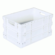 Bac eurobox couleur - 190387 – Blanc - 600 x 400 x 100 mm_2