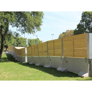 Palissade de chantier en bois horizontal_2