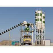 Centrale à béton de 30 m³ - Mélangeur planétaire 0.75 L, trémie d'agrégats 24 m³ et silo à ciment 45 tonnes_2