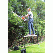 Échafaudage pliable à 3 niveaux avec garde-corps - usage domestique - conforme NF E 85-200_2