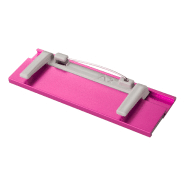 Badge identifiant en aluminium - papier remplaçable - couleur fuchsia - 9g_2