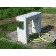 Borne en béton de distribution d'énergie pour aires d'accueil - PONTOL - configuration sur-mesure_2