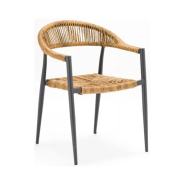 Fauteuil en aluminium gris SANTANA - Stamp_2