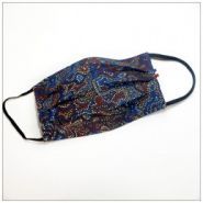 Mask3p-aborigene-marine - masque en tissu 3 plis - VDM - lavable à 60 degrés - 100% coton certifié Oeko-Tex_2