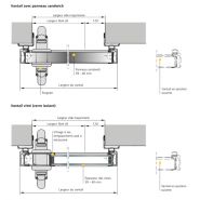 Porte coulissante étanche pour industries pharmaceutiques
