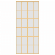 Vidaxl porte coulissante doré 90x205 cm verre esg dépoli et aluminium 155176_2