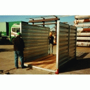 CONTAINER DE CHANTIER - CONTENEUR DE STOCKAGE 6M - BUNGALOW GALVANISÉ DÉMONTABLE CDS-6_2