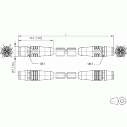METZ CONNECT Câble Ethernet industriel M12, codage X, 5 m_2