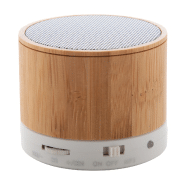 Enceinte Bluetooth en bambou - Fonction mains libres - Radio FM - Batterie rechargeable intégrée_2