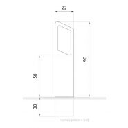 05.026 arceau urbain Opener - Zano - en acier noir ou inoxydable - hauteur 90 cm - design original_2
