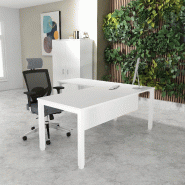 Bureau d'angle Tempo - Mobel Linea. - Blanc 9010, 160, Blanc, Oui_0
