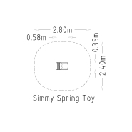 Jeu sur ressort Simmy 1 place - réf 8044688 - Hags - Fondation à enterrer - Gris_2