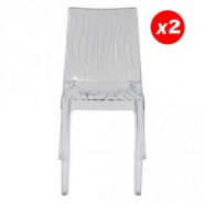 S6327TRL2 - Chaises empilables DUNE - Weber Industries - polycarbonate transparent - lot de 2_2