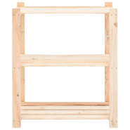 Vidaxl étagères de rangement à 3 niveaux 10 pcs 80x38x90 cm pin 150 kg 3051120_2