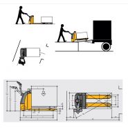 Transpalette électrique 320 KN ac - 320 KN-P ac - OMG SRL - capacité 2.0 t - faible hauteur de levée - opérateur accompagnant ou à bord_2