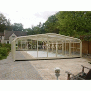 Abri piscine haut BORA - robuste, esthétique et pratique avec système de guidage sans rail au sol_2