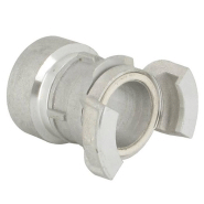 Raccord femelle DN 80 mm en aluminium avec verrou et joint NBR