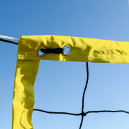 Filet de Beach-Volley (Bande Horizontale en Cordon) - 8,53m x 0,9m - Polyester Oxford 420D - Ficelle polyéthylène 2,5mm - Noir - 2,5kg - Maille carrée de 10 cm - Conforme aux normes FIVB_2