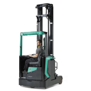 Chariot rétractable Mitsubishi Sensia RB14N2(H)S - 1400 kg - pour allées étroites et haut gerbage_2