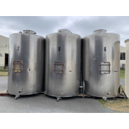 Cuve inox 95hl d'occasion - Atelier Fd MAS - fond plat, Ø2000, hauteur 3500, porte rectangle_2