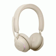 Jabra Evolve2 65 Casque Sans fil Arceau Bureau/Centre d'appels USB Type-A Bluetooth Beige_2