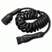 ROLINE Câble de recharge VE type2, 3-Phases, 480VAC (3P+N+E), 16 A, 11 kW, spirale (max. 3m)_2