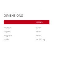 Jardinière Vega 133169 - Komserwis - béton sablé ou peint - hauteur 60 cm_2