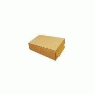 Grand coffret à frites refermable kraft brun - 500 ml - carton intérieur ingraissable - par 450 - NN05150005_2