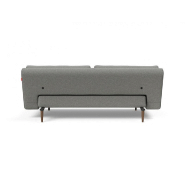 Innovation Living Canapé lit design Unfurl Lounger convertible 200x140 cm - Tissu bouclé Ash Grey - Style années 50-60_2