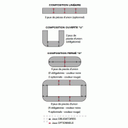 Table de réunion NET, plateau abattant avec retour - Mobel Linea - Blanc, Acacia foncé, Droite_2