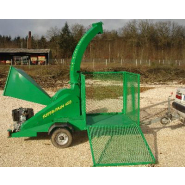 Broyeur de branches autonome à 4 ou 6 couteaux radiaux de 150 mm  - SUPER-PAIN 450 option T / option G avec moteur essence