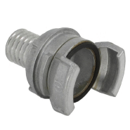 Demi-raccord symétrique avec verrou - DN 40 mm - Embout annelé Ø 30 mm - Alu_2