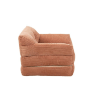 Fauteuil convertible Charlene rose - coton, velours côtelé et mousse - design scandinave_2