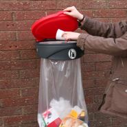 Orbis - poubelle publique 110 litres - Glasdon - avec porte-sac, options de couleurs et de couvercles_2