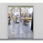 Porte à lanières en PVC souple - Isolation thermique et sonore - Protection contre bruit et poussière_2