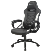 Siège de bureau design racé et robuste - AZGENON Z100 Blanc - Poids maximal 120 kg - Réf : AZG_Z100_BKWHT_2