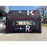 Tente gonflable publicitaire ultra-résistante 3x3m - S-KIMO R2 - 100% personnalisable et pratique à transporter_2