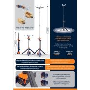 Tour d'éclairage portable de chantier - TULIP 300 - LED dimmable, batteries ou 220V, surface 2200m²_2