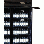 Vitrine réfrigérée murale 3 portes en noire intégral sur roulettes_2