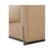 Canapé convertible express SEGA 140x190 cm - tissu personnalisable - matelas 13 cm - design moderne et confortable_2