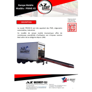 Rampe AZ RAMP-PRIME XS-6 pour chargement et déchargement de camions