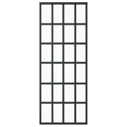 Vidaxl porte coulissante et quincaillerie verre esg/aluminium 76x205cm 3081963_2