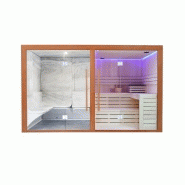 COMBI SAUNA HAMMAM BOREAL® SUBLIMATION BLANC - 8 PLACES - 340*175*210_2
