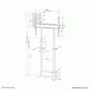 Neomounts WL55-875WH1 Support mural pour écran 55-100