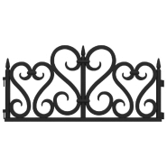 Vidaxl bordures de pelouse 17 pcs noir 10 m pp 318301_2