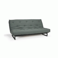 Innovation Living - Canapé clic-clac convertible Fraction lit 140x200 cm - Capitonné tissu Elegance Green - Style contemporain_2