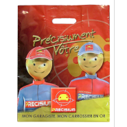 Sac plastique poignées découpées recyclable - 50 à 100 µm - Pour boutiques, fromageries, boucheries, cosmétiques, selleries ou événements_2