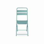 Breeze - Chaise de bistrot en métal bleu_2
